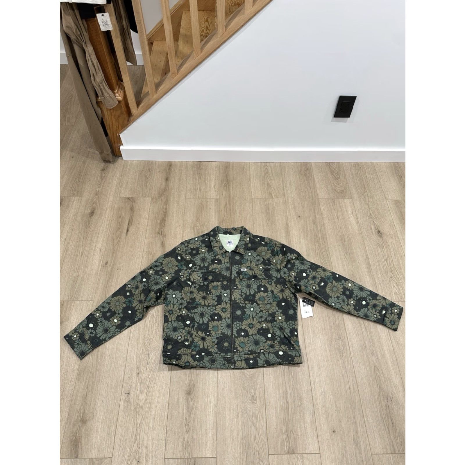 Lee Lee Heritage Chetopa Twill Workwear Jacket Mens XL Floral Green NWT Size US XL / EU 56 / 4 - 2 Thumbnail