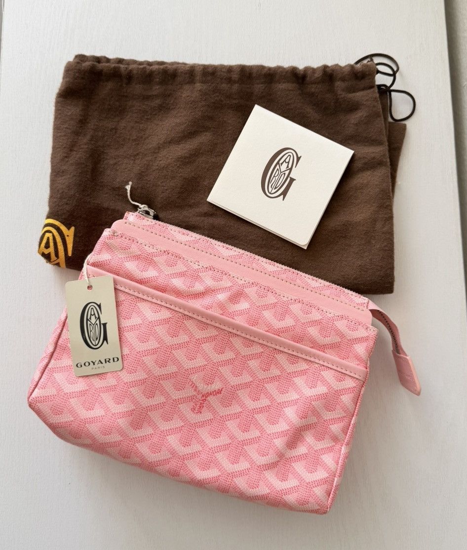 Goyard Goyard Pink Clutch Bag Rare Mirror PM Toiletry Sakura Pearl