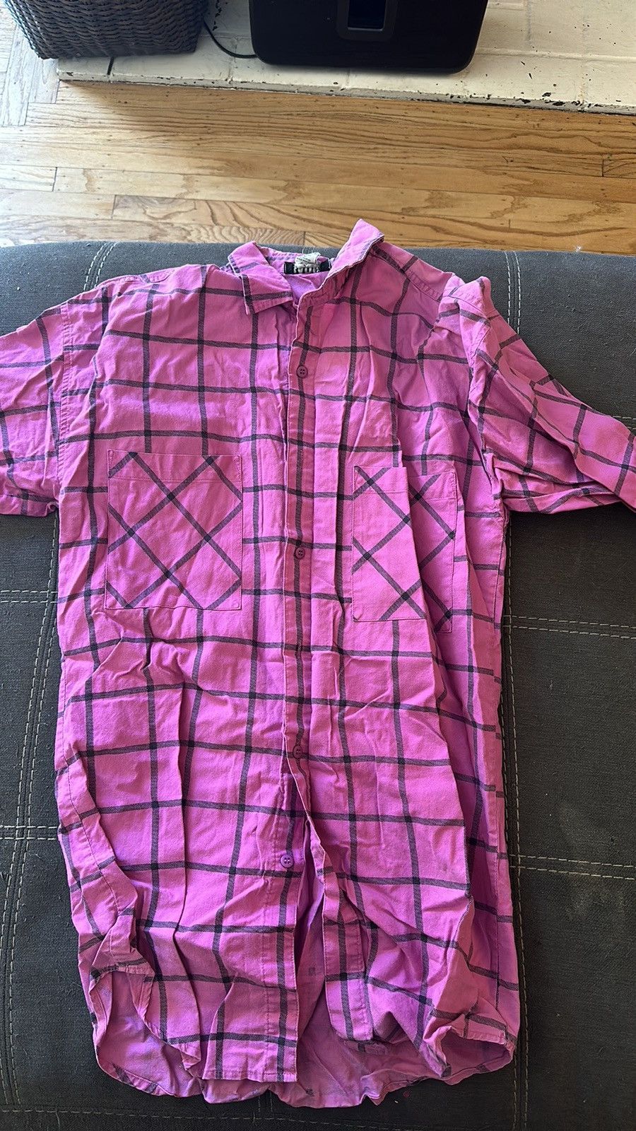 Vintage Vintage 80’s Badge Long button-up shirt. Size S. Size US S / EU 44-46 / 1 - 1 Thumbnail
