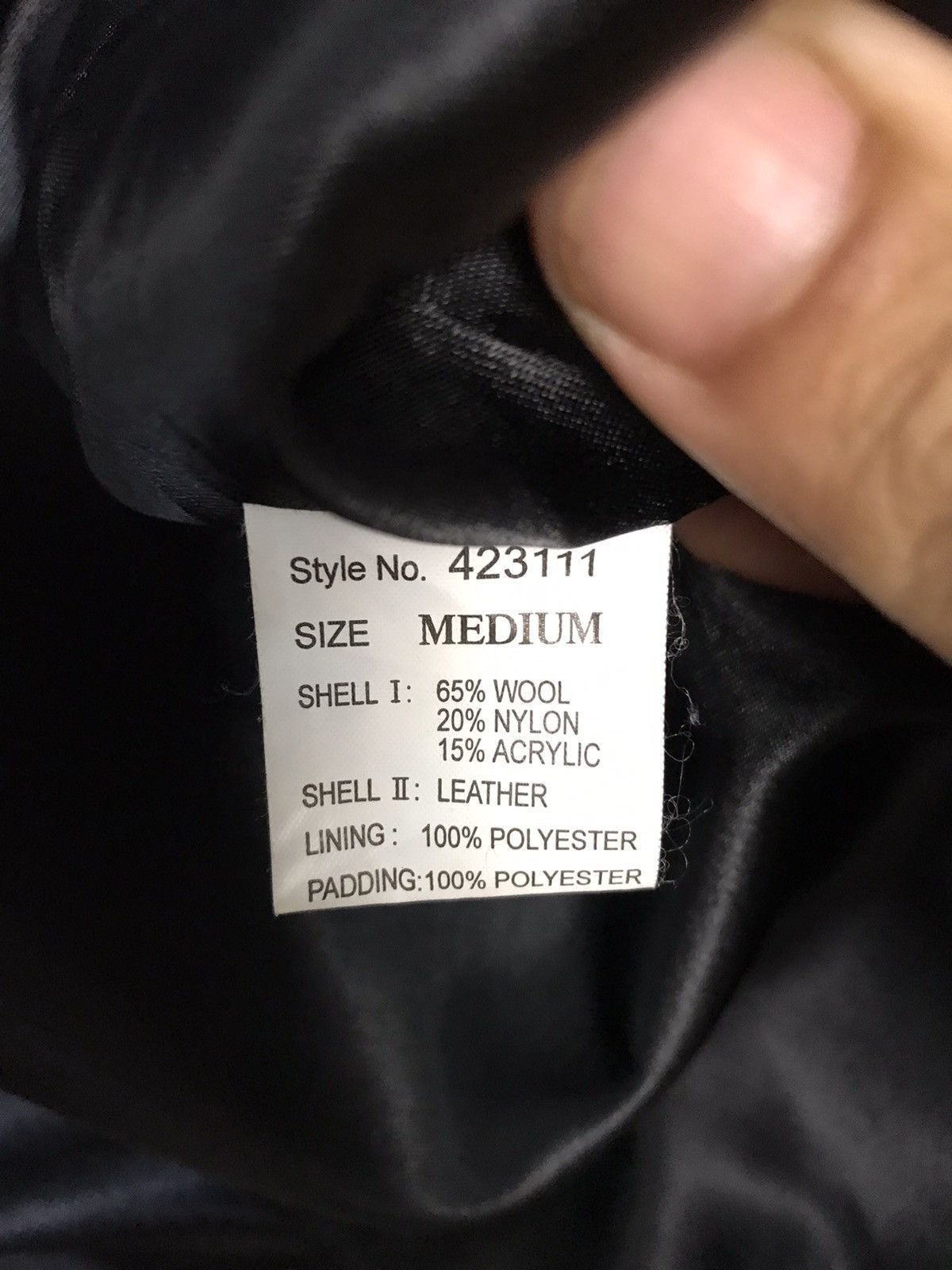 Japanese Brand × Vintage Stimulus wool Half Leather Black Jacket Size US M / EU 48-50 / 2 - 8 Thumbnail