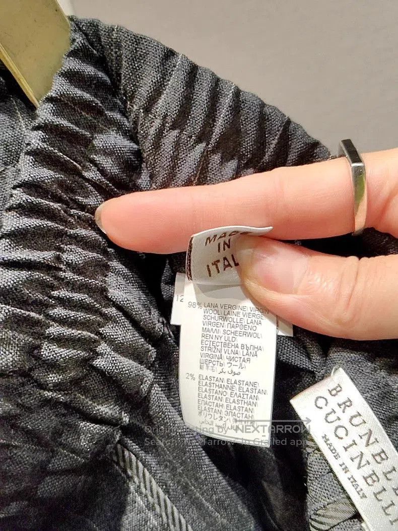 Brunello Cucinelli Brunello Cucinelli Gray Striped Cargo Pants. Size US 28 / EU 44 - 4 Thumbnail
