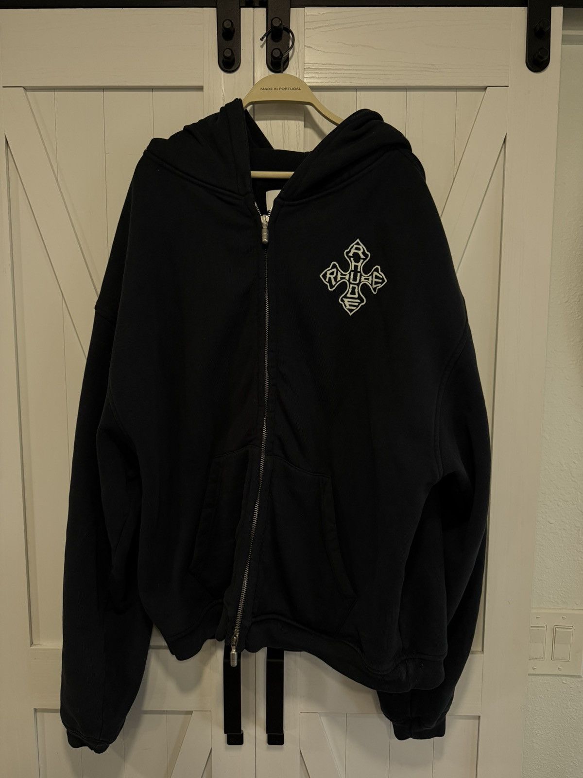 Rhude RHUDE CROSS ZIPPER HOODIE Size US XL / EU 56 / 4 - 1 Thumbnail