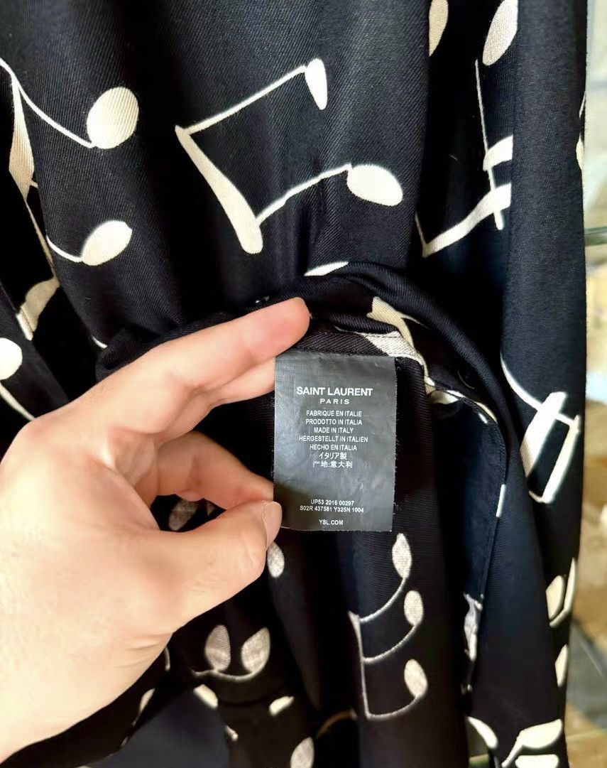 Saint Laurent Paris saint laurent 16fw black and white note shirt Condition Size US S / EU 44-46 / 1 - 6 Thumbnail