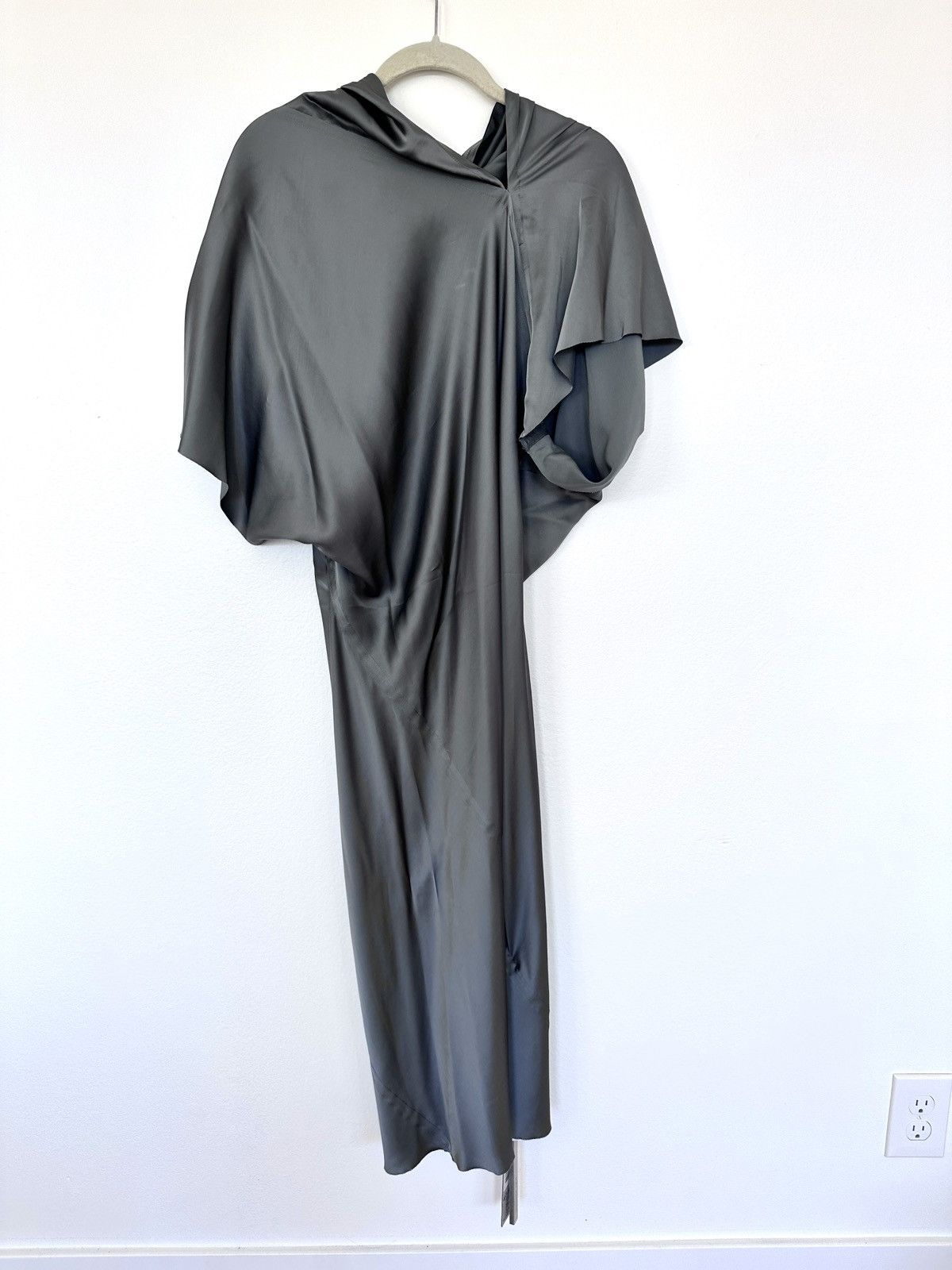 Rick Owens Rick Owens - Silver Gray Concordians Seb Midi Dress Size M / US 6-8 / IT 42-44 - 4 Thumbnail