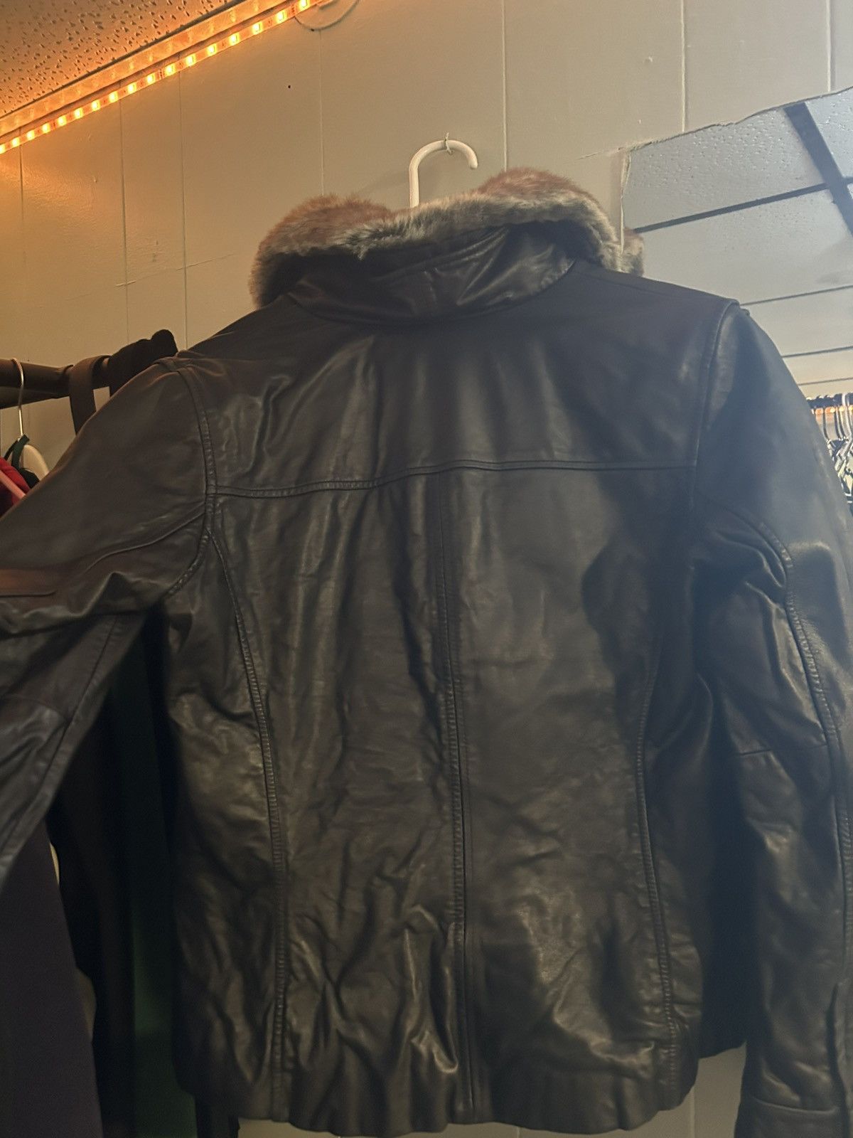 Vintage DENIM fur jacket Size M / US 6-8 / IT 42-44 - 2 Thumbnail