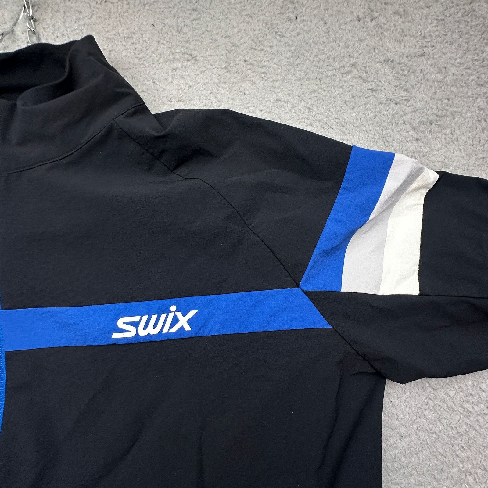 Other Swix Focus Breathable Windproof Jacket Mens XXL Black Blue Size US XXL / EU 58 / 5 - 12 Thumbnail