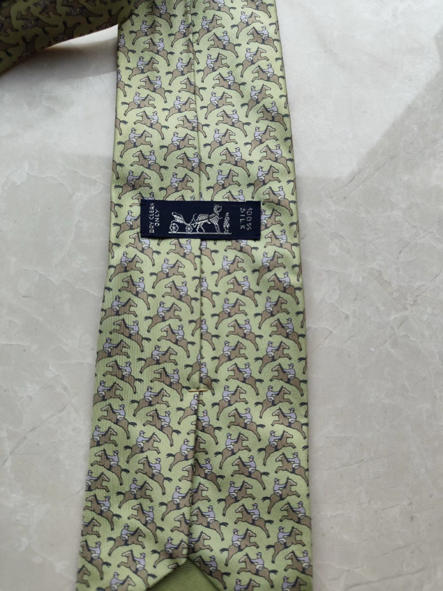 Hermes Hermes Men's Tie K29 Size ONE SIZE - 2 Thumbnail
