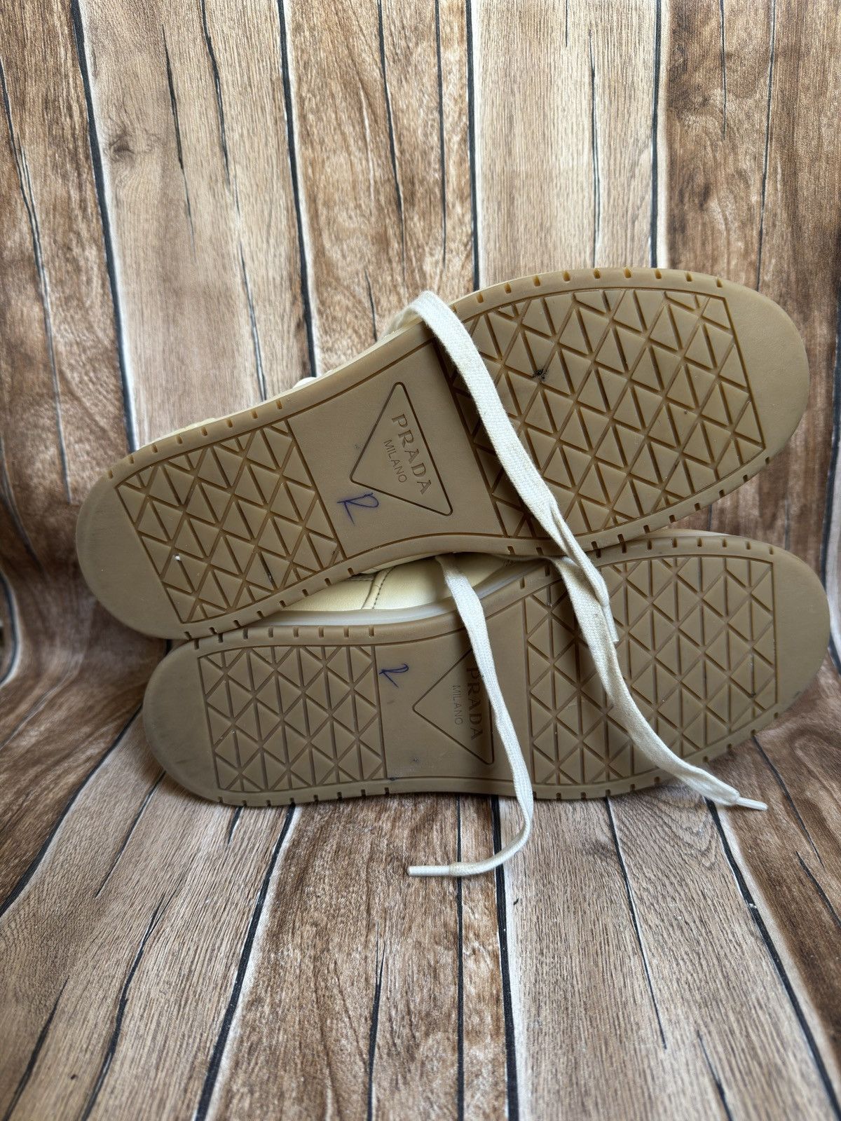 Prada Nappa leather logo sneakers Size US 7.5 / EU 40-41 - 18 Thumbnail