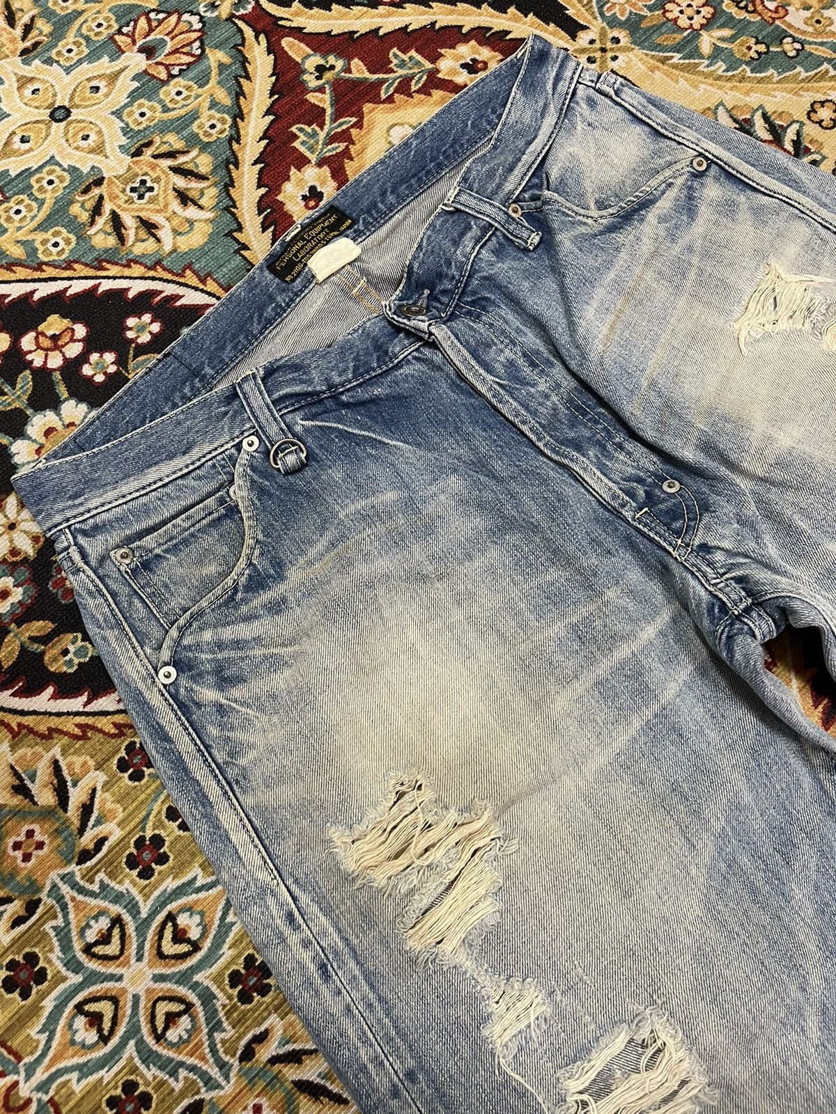 Nitraid Nitraid Destroyed Ripped Baggy Distressed Vintage Jeans Size US 35 - 3 Thumbnail