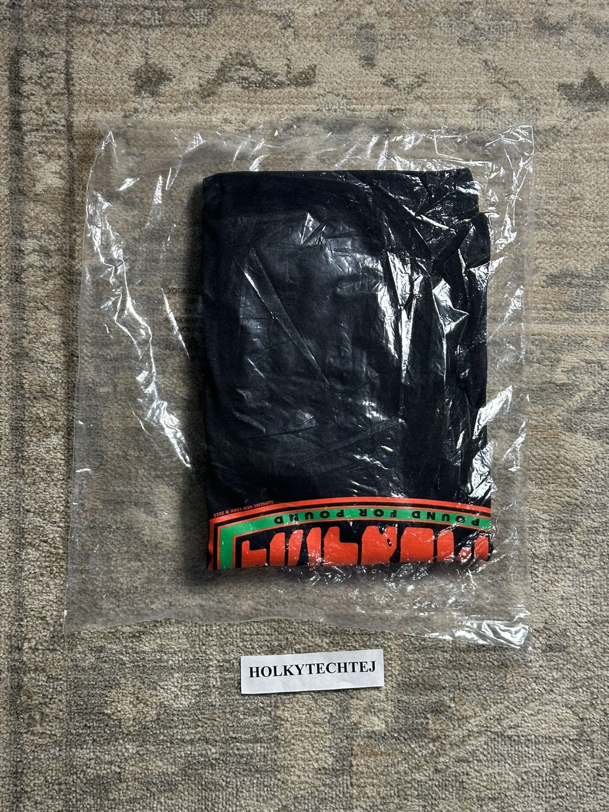 Supreme Supreme Pound Tee - Black - S - FW23 Size US S / EU 44-46 / 1 - 7 Thumbnail