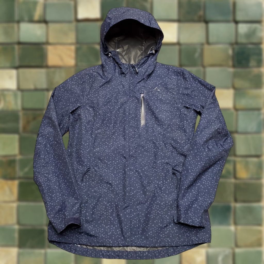 Vintage Paradox Rain Jacket Women S Blue Hooded Zip Pockets Lightweight Polyurethane Waterproof All Seasons Wind-Resistant Size S / US 4 / IT 40 - 1 Thumbnail