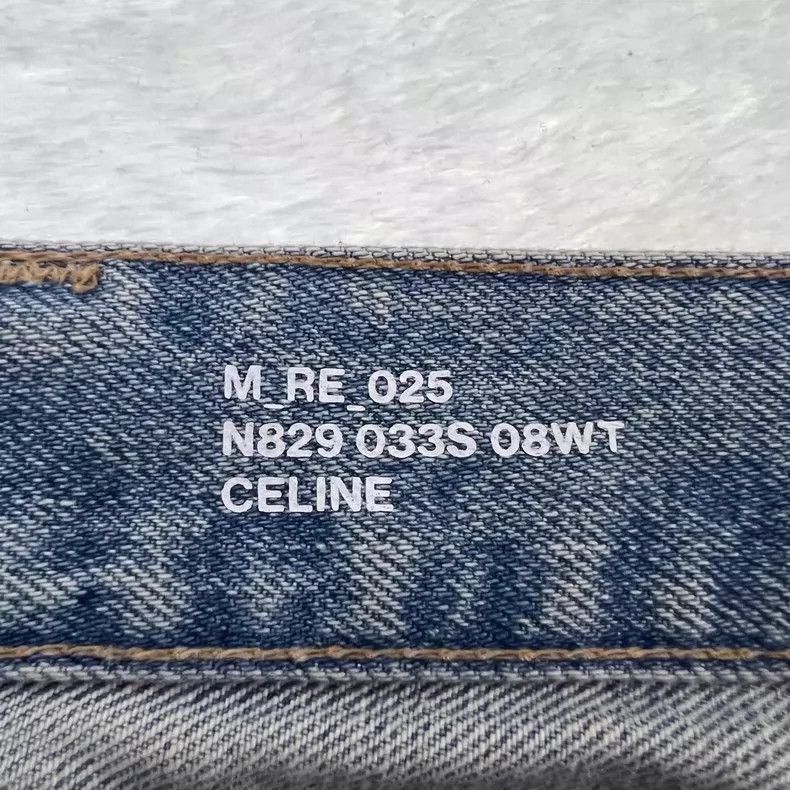 Celine Celine Wash Distressed StraightLeg Jeans Size US 31 - 4 Thumbnail