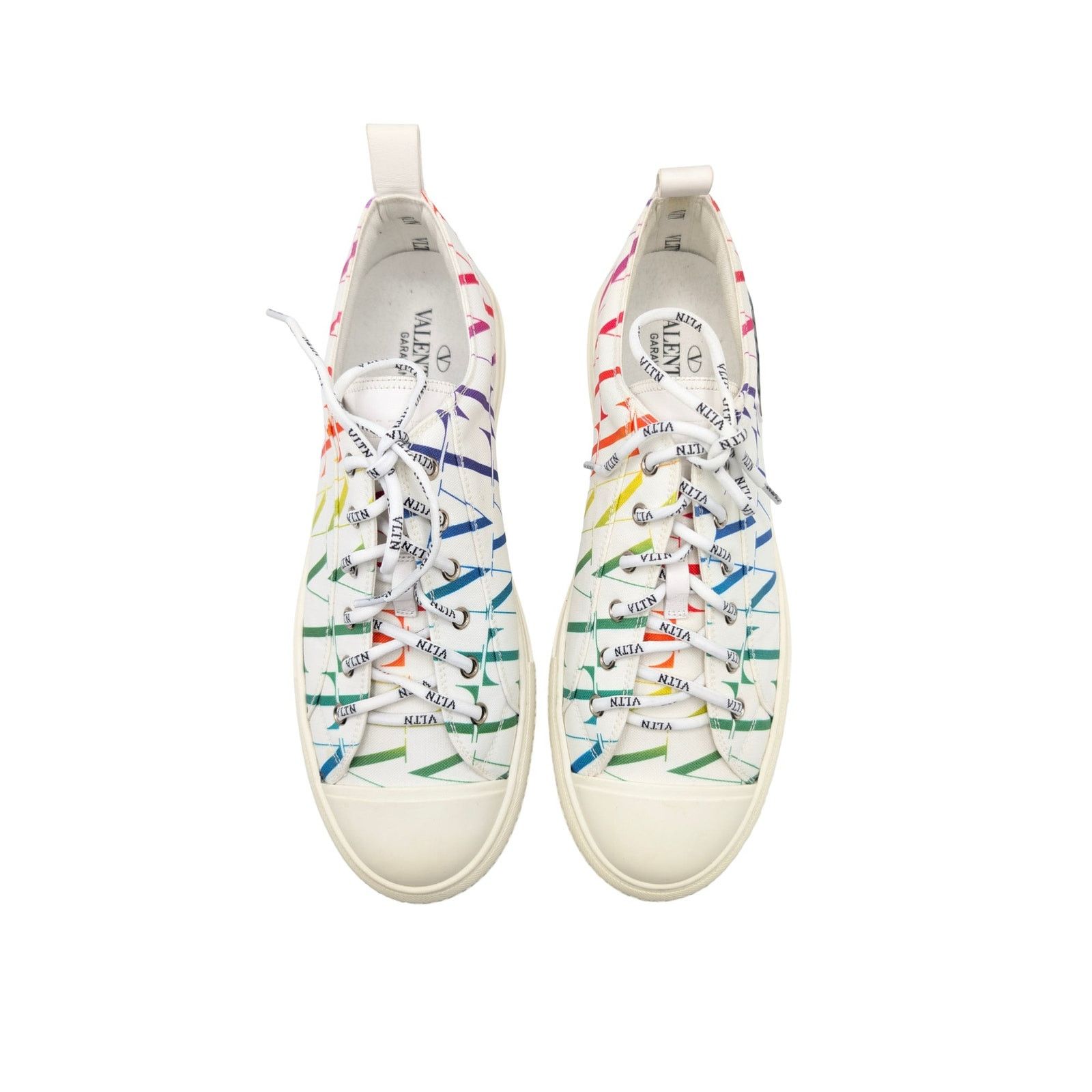 Valentino Valentino White Rainbow Giggies VLTN Sneakers Men Size 43 Size US 10 / EU 43 - 4 Thumbnail
