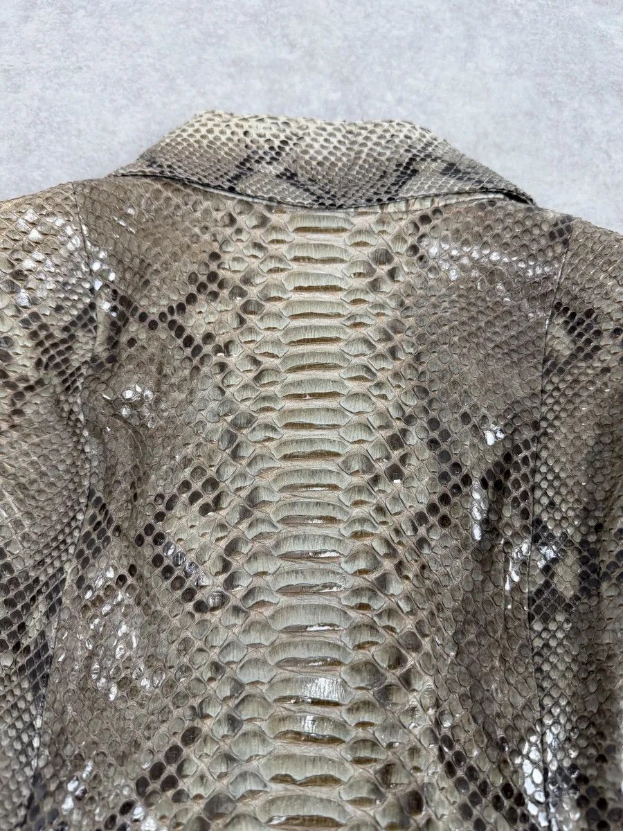 Gucci SS2009 Gucci Beige Python Leather Jacket by Frida Giannini Size S / US 4 / IT 40 - 9 Thumbnail