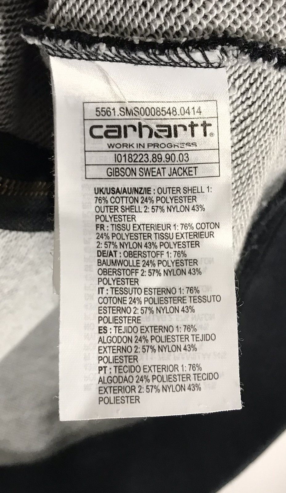 Carhartt Carhartt Gibson Sweat Jacket Men's M Black Size US M / EU 48-50 / 2 - 6 Thumbnail