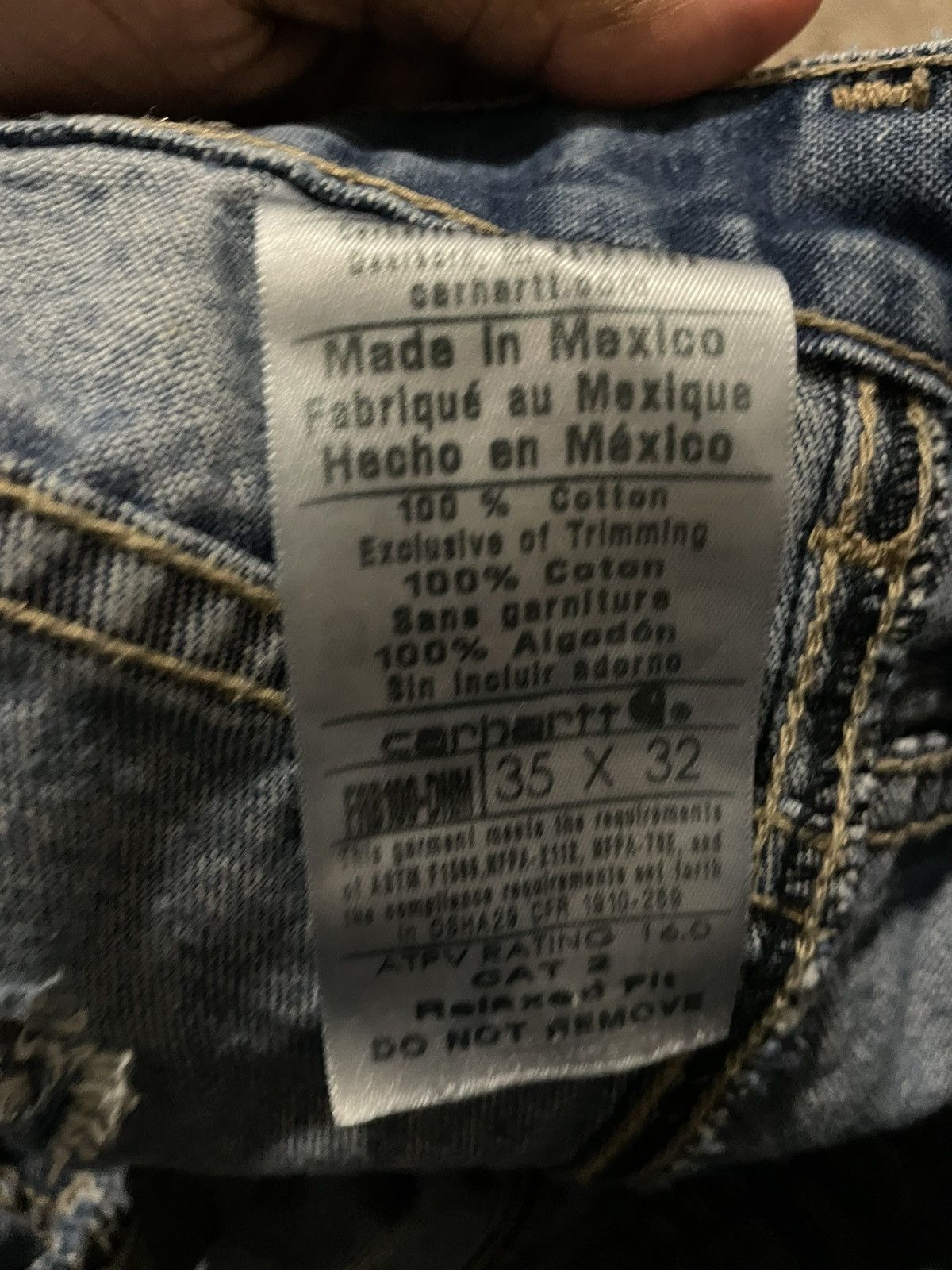 Carhartt × Vintage Carhartt Jeans Size US 35 - 5 Thumbnail