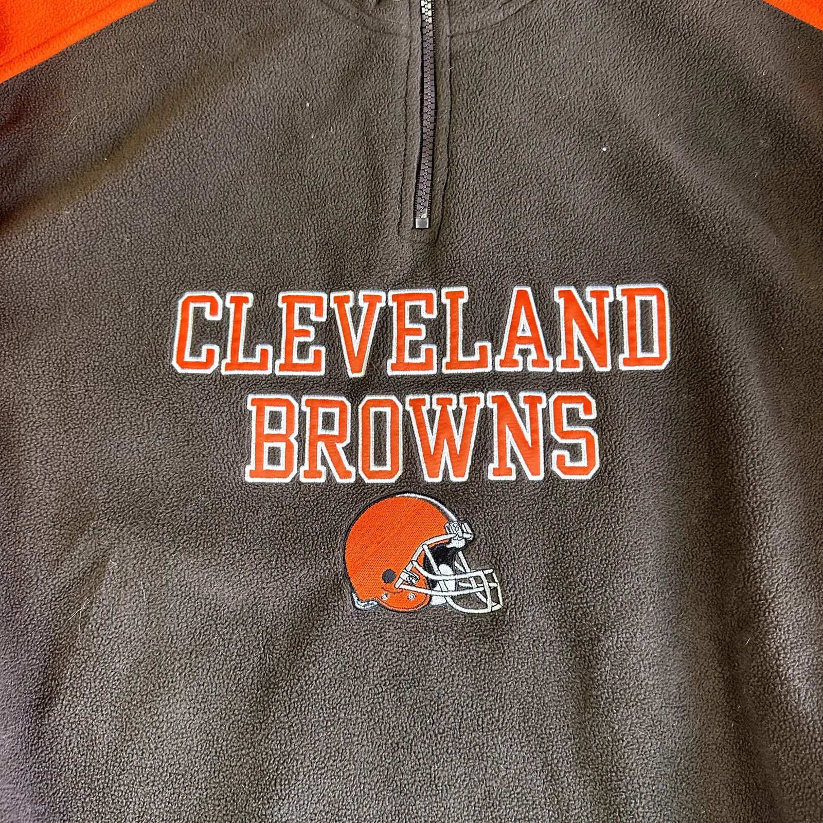 Reebok Cleveland Browns 1/4 Zip Fleece size Large Cleveland Ohio Size US L / EU 52-54 / 3 - 2 Thumbnail