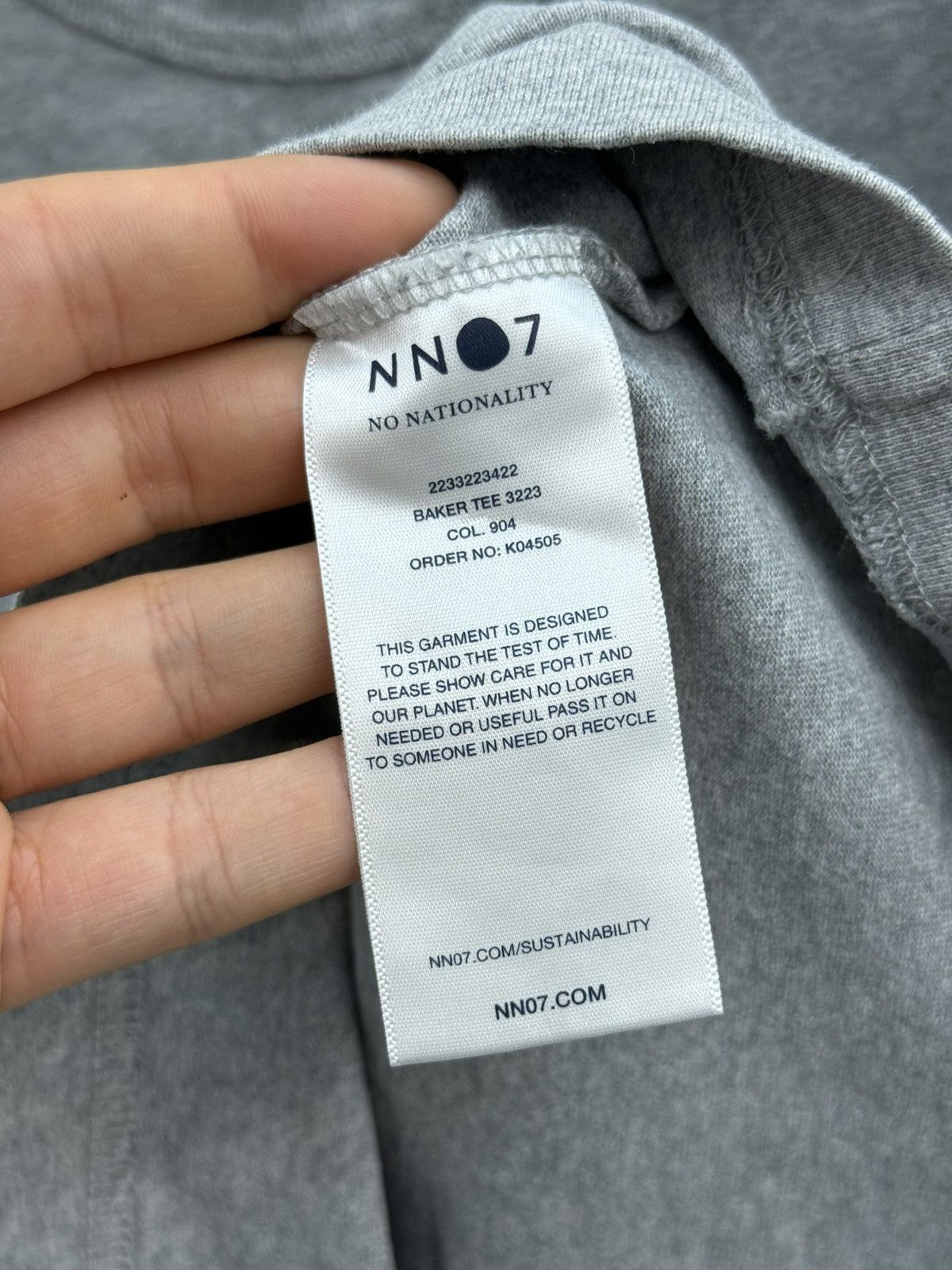 NN07 Nn07 No Nationality Baker Cotton Tee T-Shirt Size US M / EU 48-50 / 2 - 6 Thumbnail