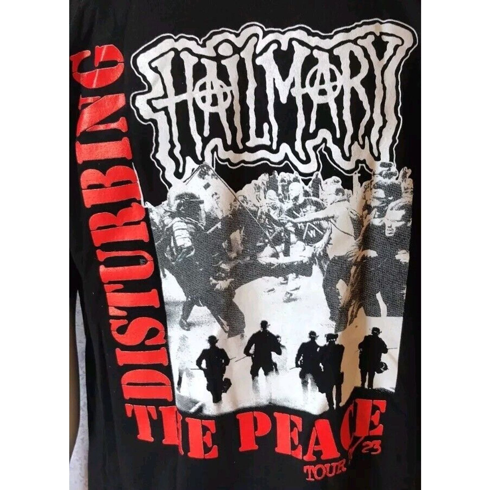 Next Level Rock and Roll Legends HAIL MARY Double Sided Black Tee Lrg Size US L / EU 52-54 / 3 - 4 Thumbnail