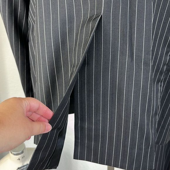 Dolce & Gabbana Dolce and Gabbana Pinstripe Virgin Wool 2 Pc 2 Button Suit s Size 46L - 5 Thumbnail