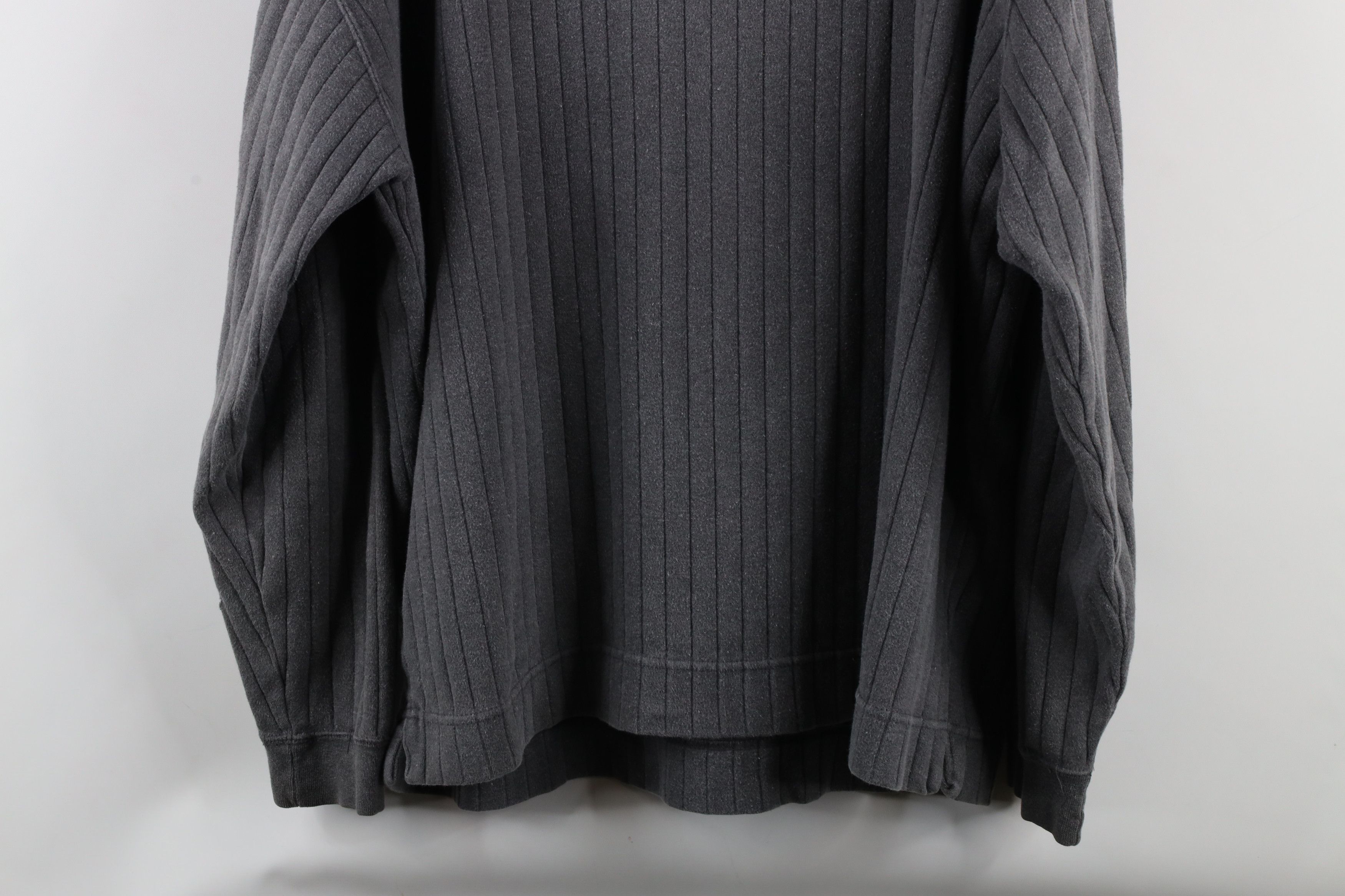 Vintage Vintage 90s Streetwear Heavyweight Ribbed Turtleneck T-Shirt Size US L / EU 52-54 / 3 - 11 Thumbnail