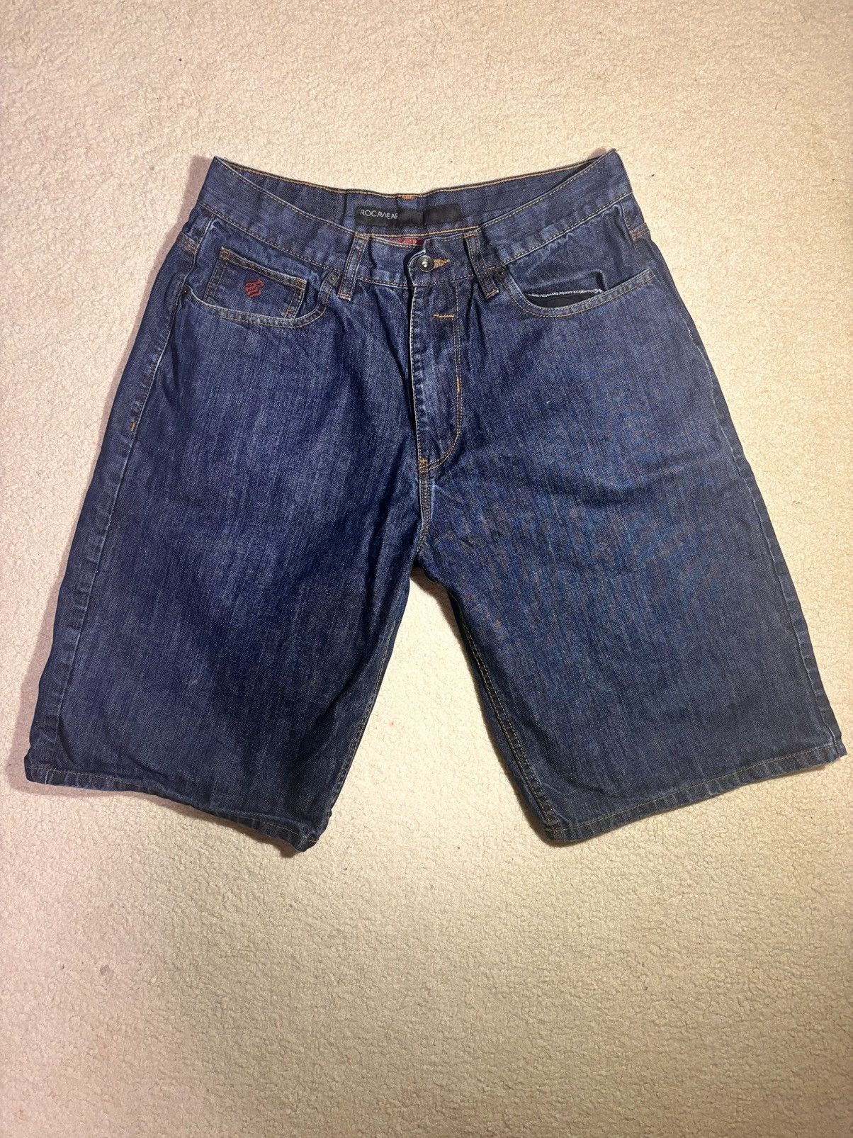 Rocawear Rocawear Shorts Jorts Y2K Vintage Baggy Denim Skater Rap 34 Size US 34 / EU 50 - 2 Thumbnail