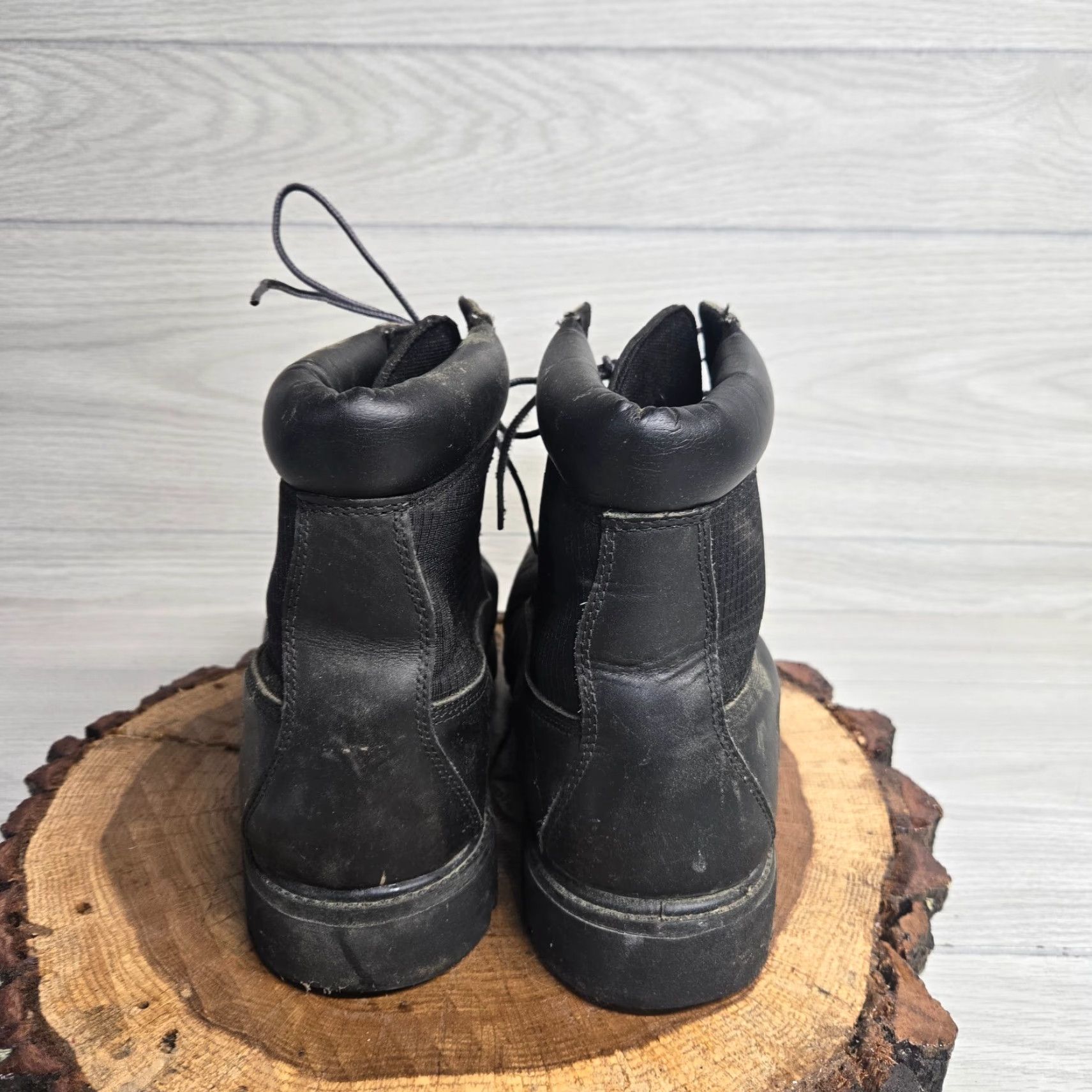 Timberland Timberland Solid Black Combat Boots Adult Men's Size 11.5 M Size US 11.5 / EU 44-45 - 4 Thumbnail
