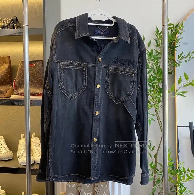 Louis Vuitton Louis Vuitton Black Cotton Men's Jacket . Size US L / EU 52-54 / 3 - 1 Thumbnail