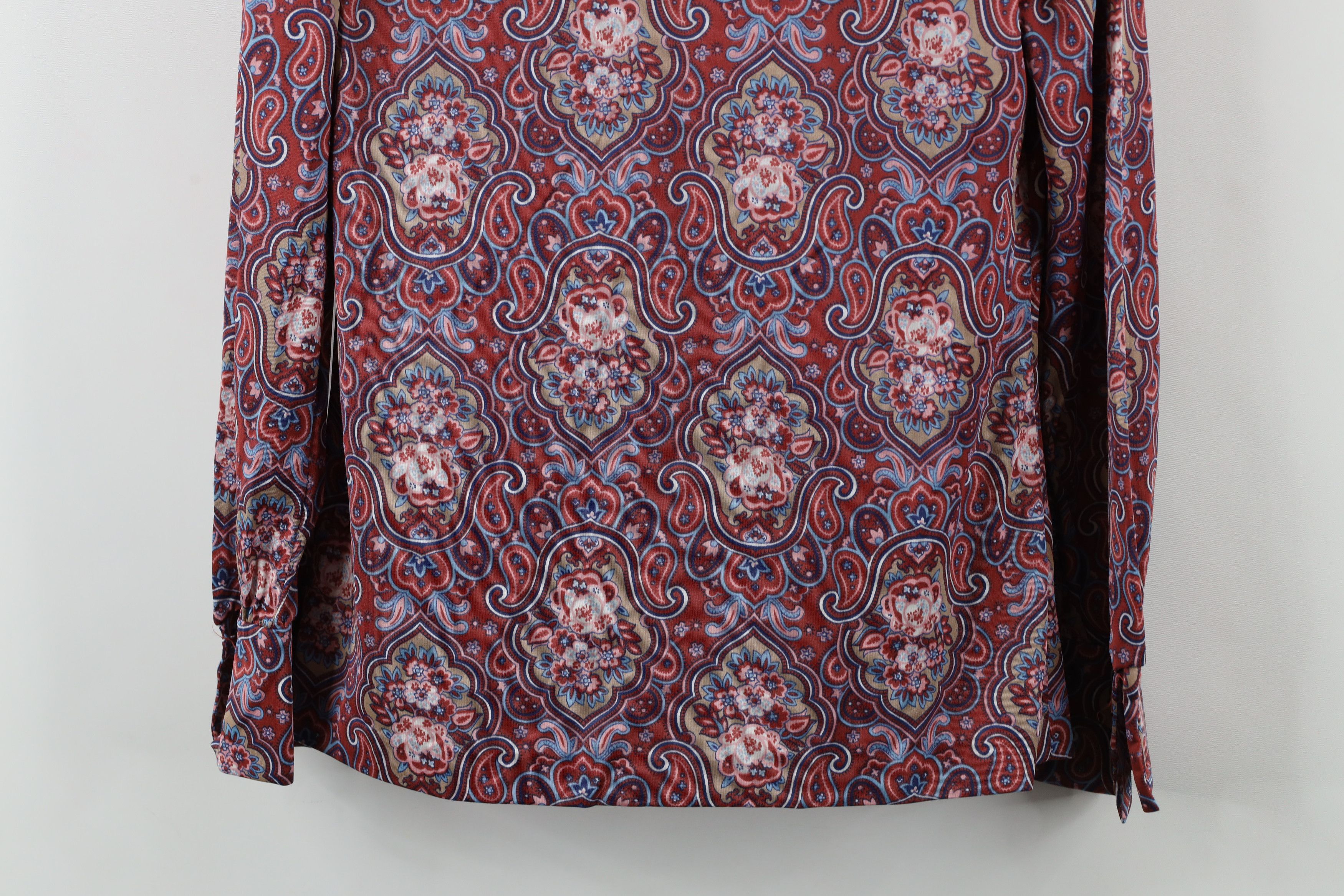 Vintage Vintage 70s Streetwear Knit Collared Button Shirt USA Size M / US 6-8 / IT 42-44 - 10 Thumbnail