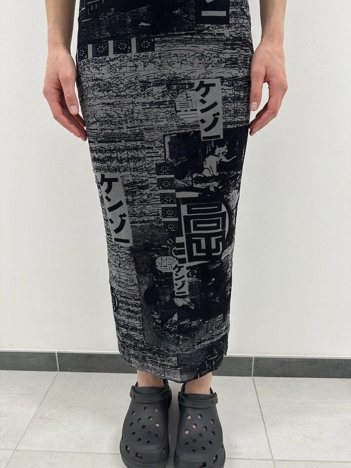 Kenzo Vintage Kenzo Jeans Sheer Mesh Long Dress Asian Tokyo y2k Size M / US 6-8 / IT 42-44 - 14 Thumbnail