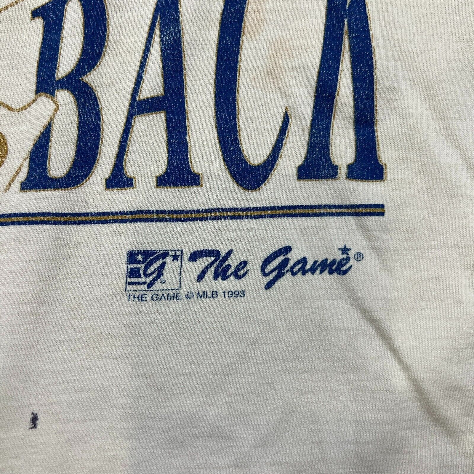 MLB 1993 Toronto Blue Jays T Shirt Back 2 Back Thrashed MLB Tee Size US L / EU 52-54 / 3 - 6 Thumbnail