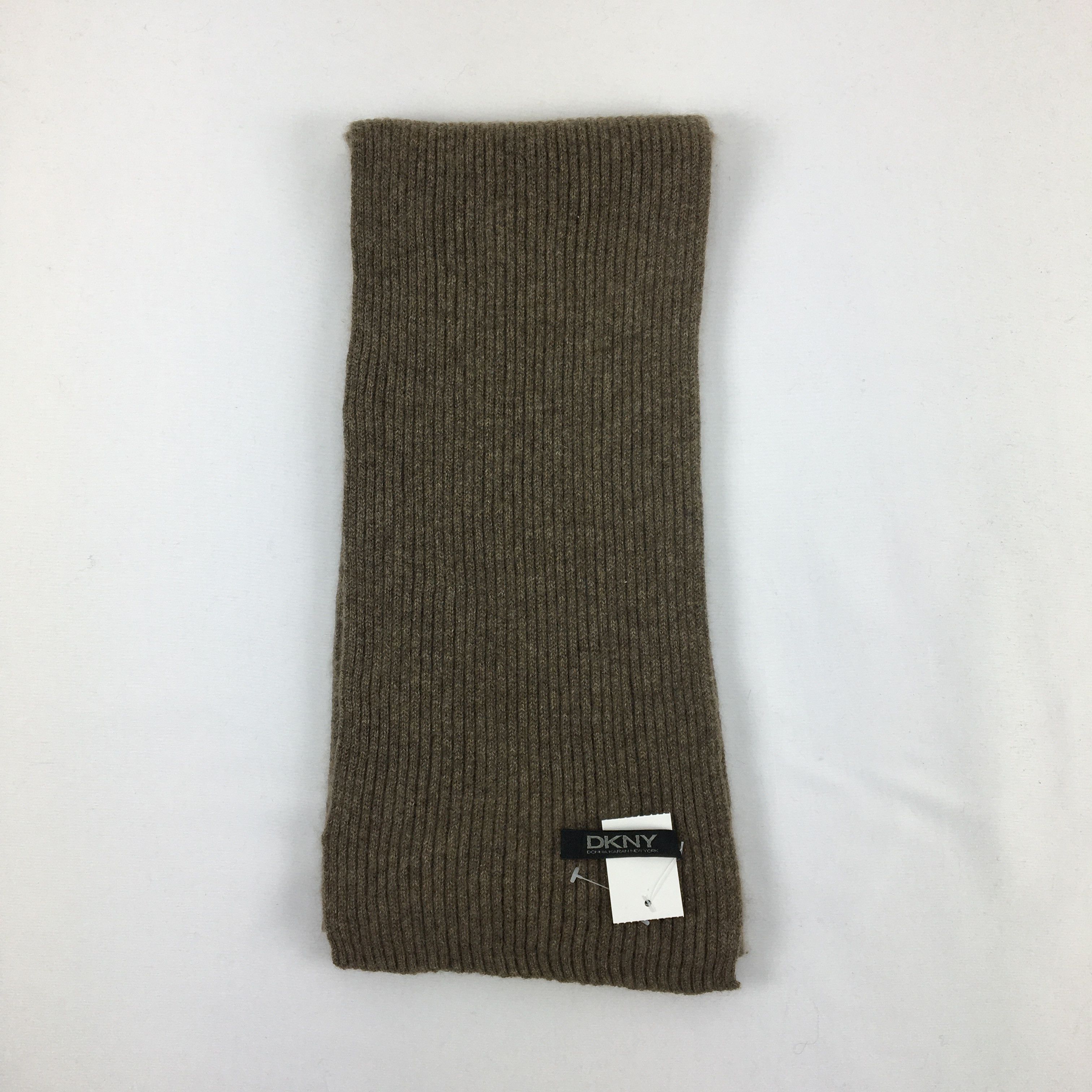 DKNY Vintage DKNY Scarf Muffler Wool Ribbed Knit Scarves Size ONE SIZE - 2 Thumbnail