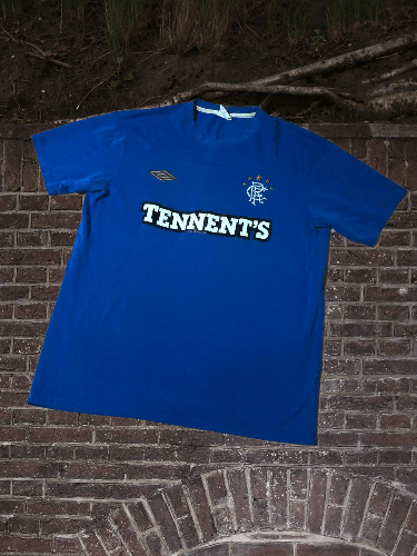 Umbro Umbro Soccer Jersey Glasgow Rangers Scotland Football Size US XL / EU 56 / 4 - 1 Thumbnail