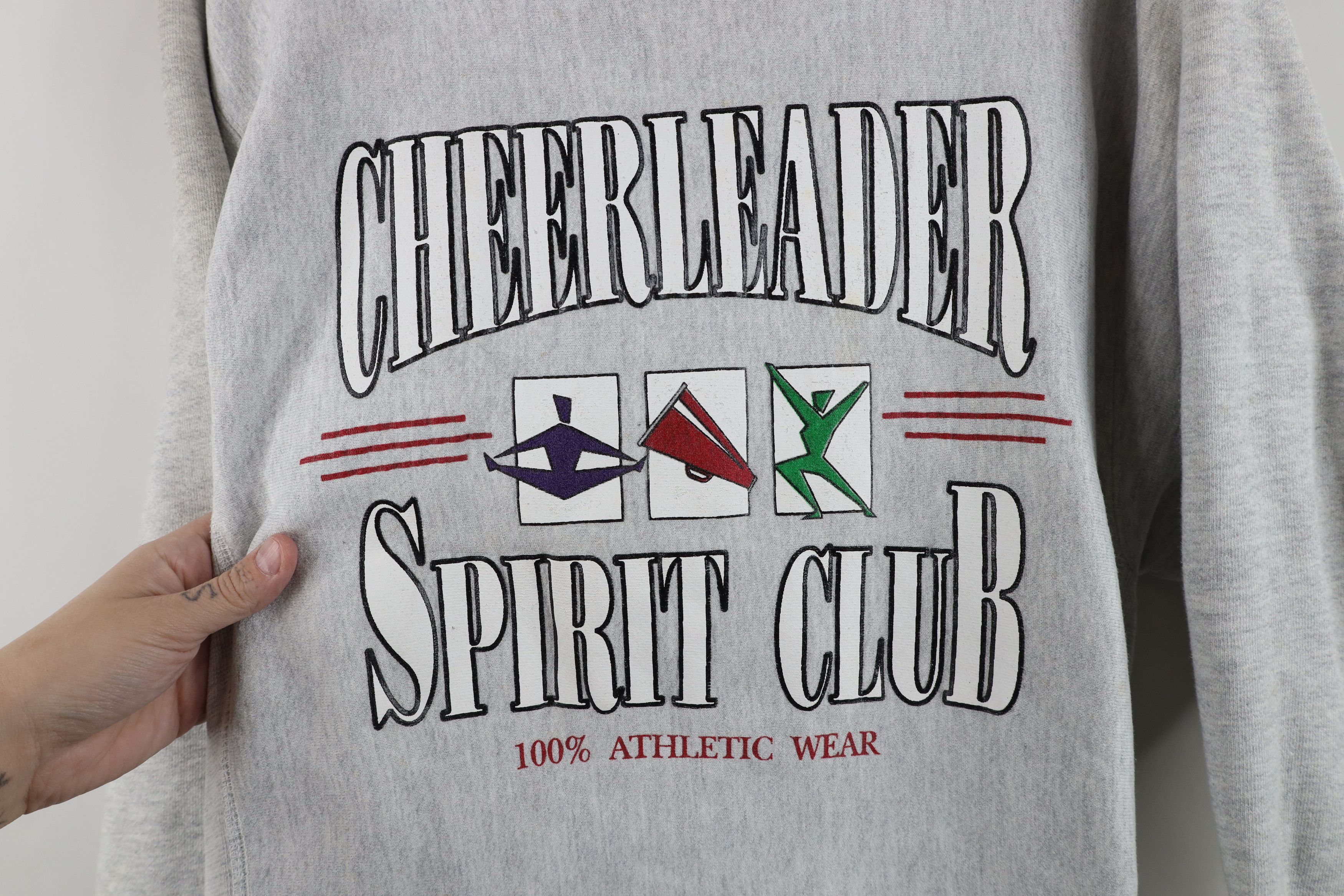 Vintage Vintage 90s Reverse Cheerleader Spirit Club Sweatshirt USA Size L / US 10 / IT 46 - 6 Thumbnail
