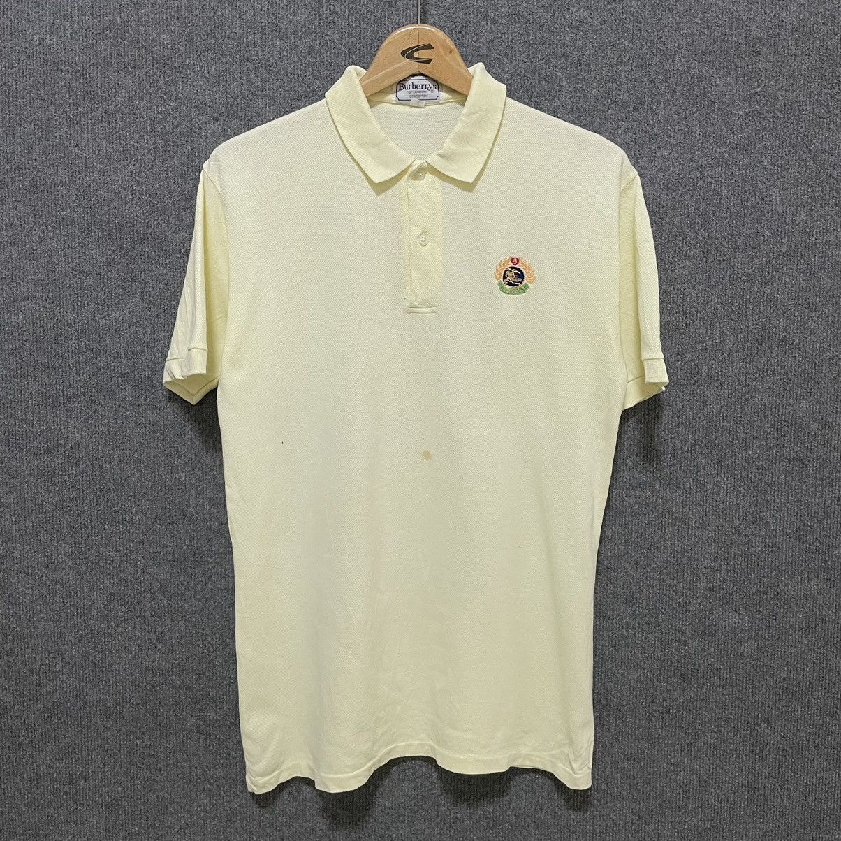 Burberry × Vintage Vintage 90s Burberrys Polo T Shirt Size US M / EU 48-50 / 2 - 1 Thumbnail