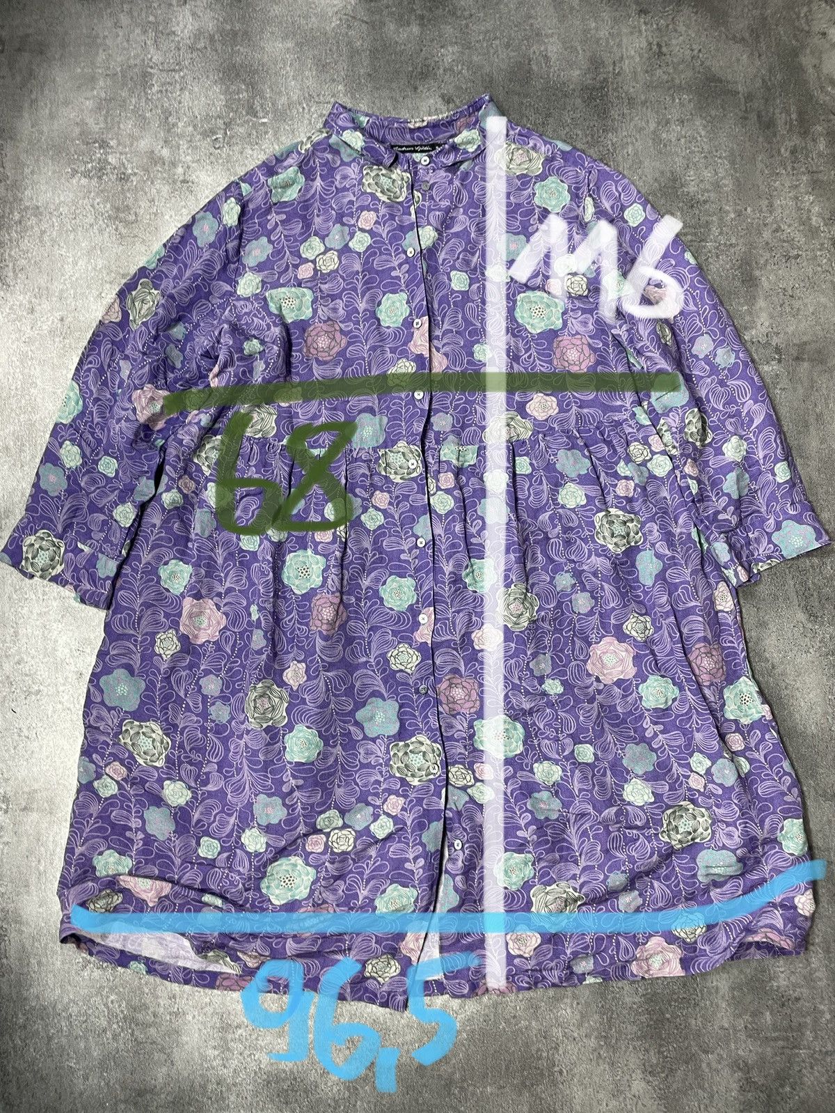 Vintage 🔥Offers🔥Vintage Y2K Midi Dress XL Flowers Rare Thin Size XL / US 12-14 / IT 48-50 - 6 Thumbnail