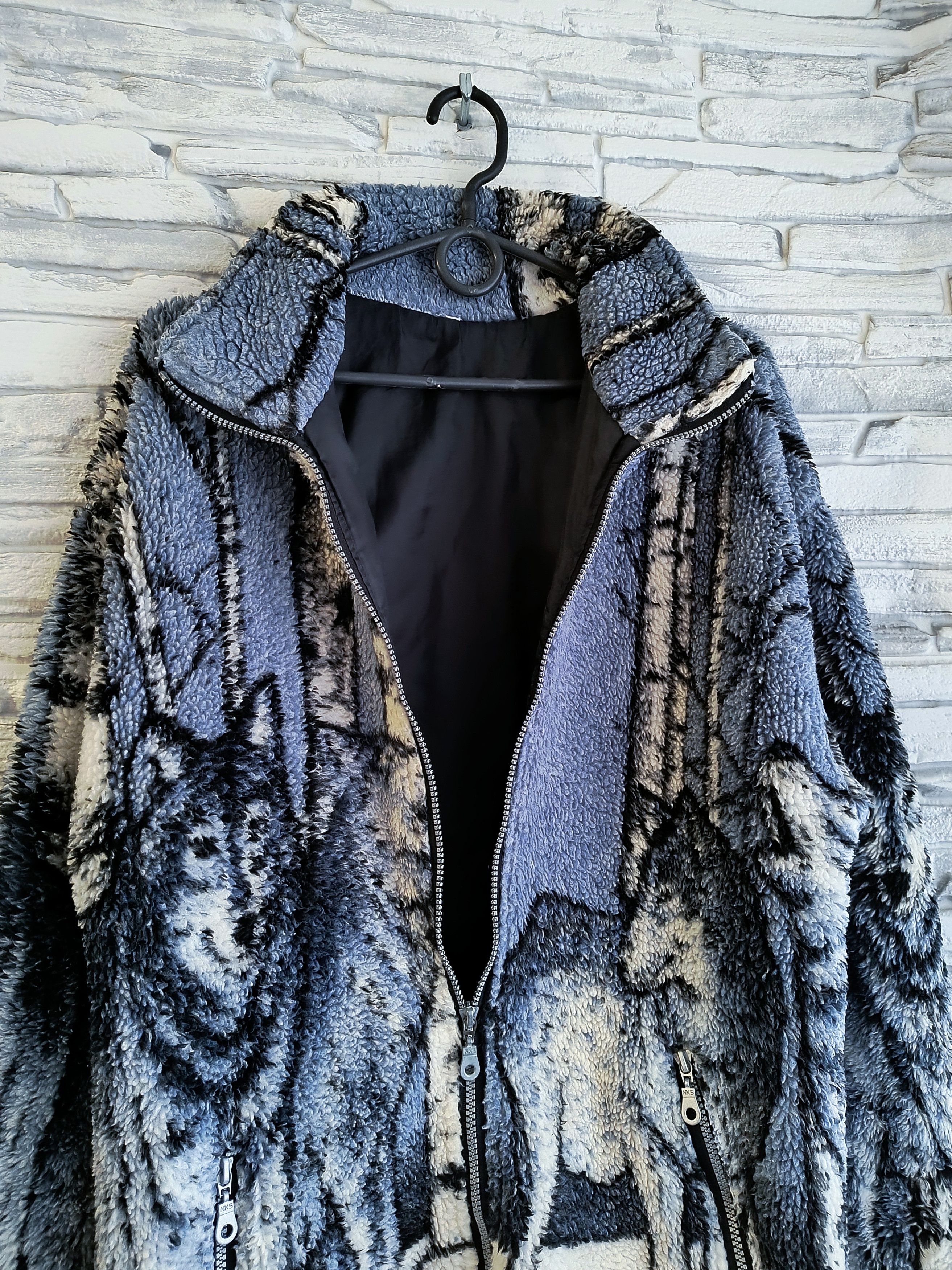 Vintage Vintage Wolf Print Fleece Jacket Size US M / EU 48-50 / 2 - 4 Thumbnail