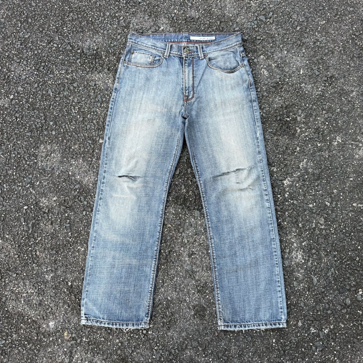 DKNY × Jean × Vintage VINTAGE DKNY JEAN RIPPEP STRAIGHT FADED DENIM PANTS Size US 33 - 1 Thumbnail