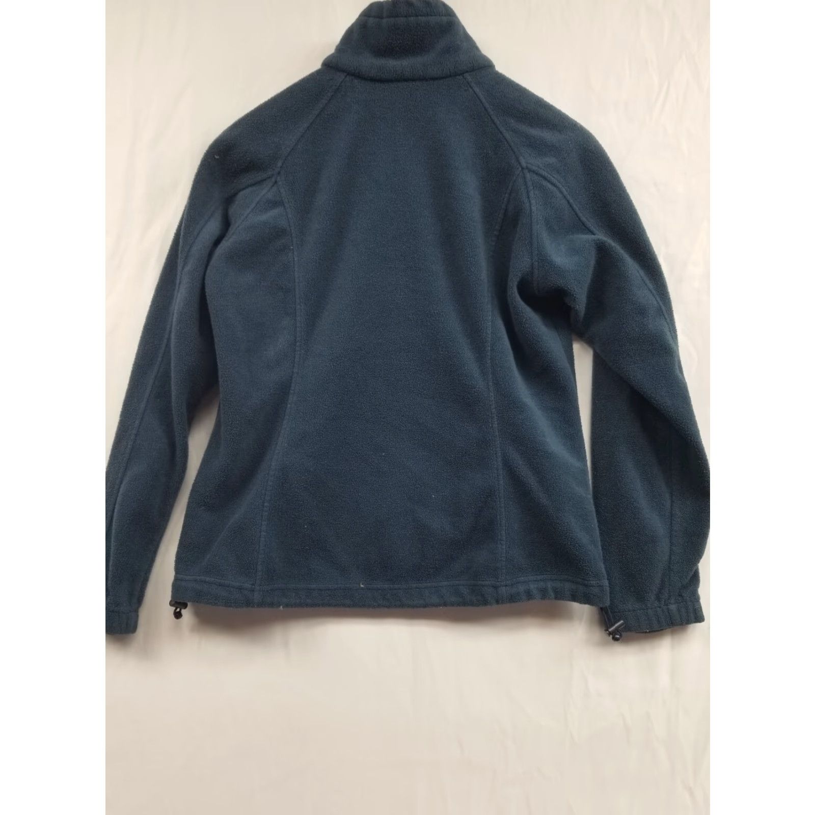 Vintage Columbia Womens M Blue Fleece Long Sleeve Mock Neck Zip Jacket - Regular Fit, Embroidered Logo, Full Zip, Casual Outerwear, - Womens Size M / US 6-8 / IT 42-44 - 2 Thumbnail