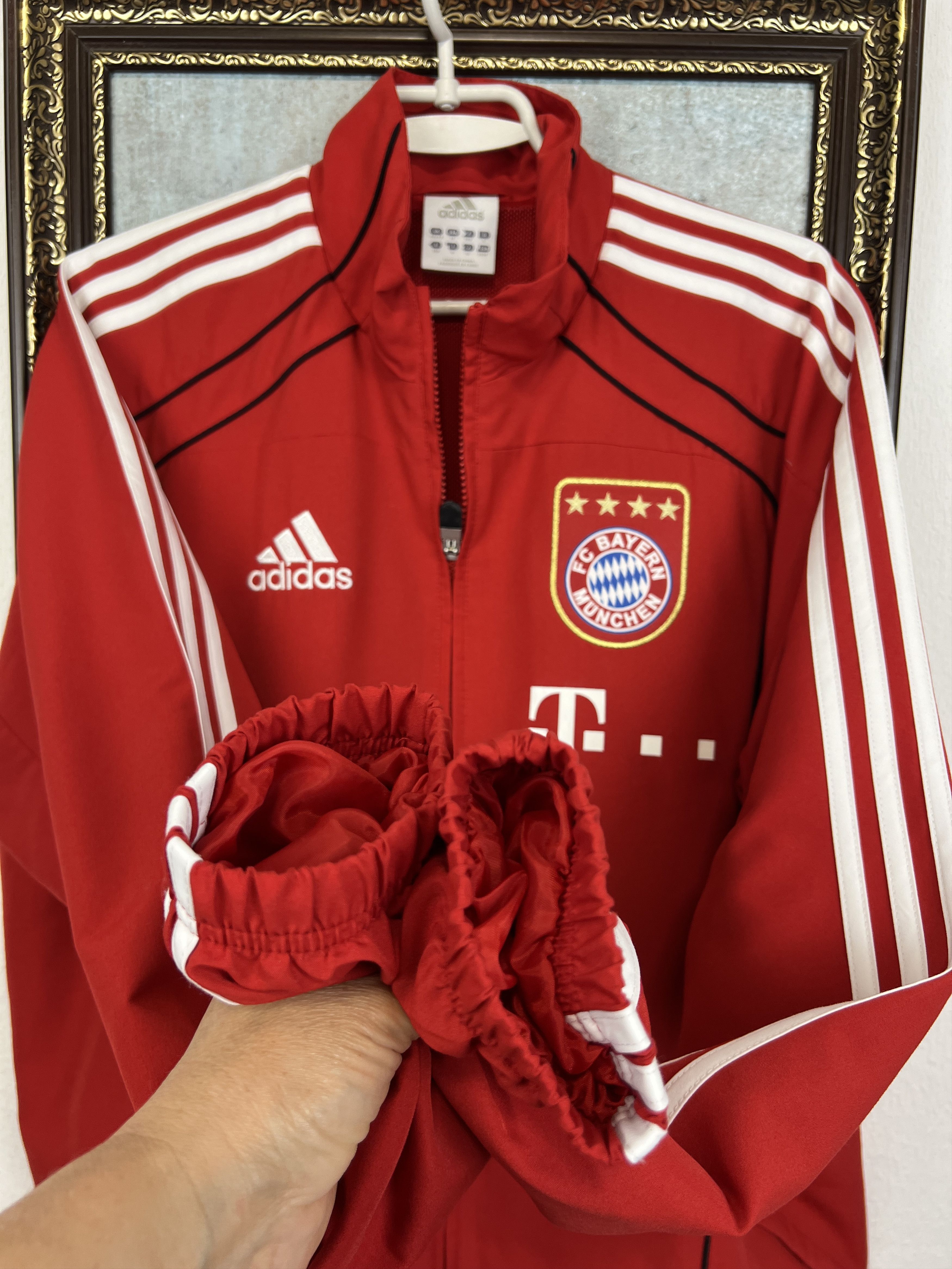 Adidas Vintage Bayern Munich Football Jacket Soccer Track Top Zip Size US M / EU 48-50 / 2 - 7 Thumbnail