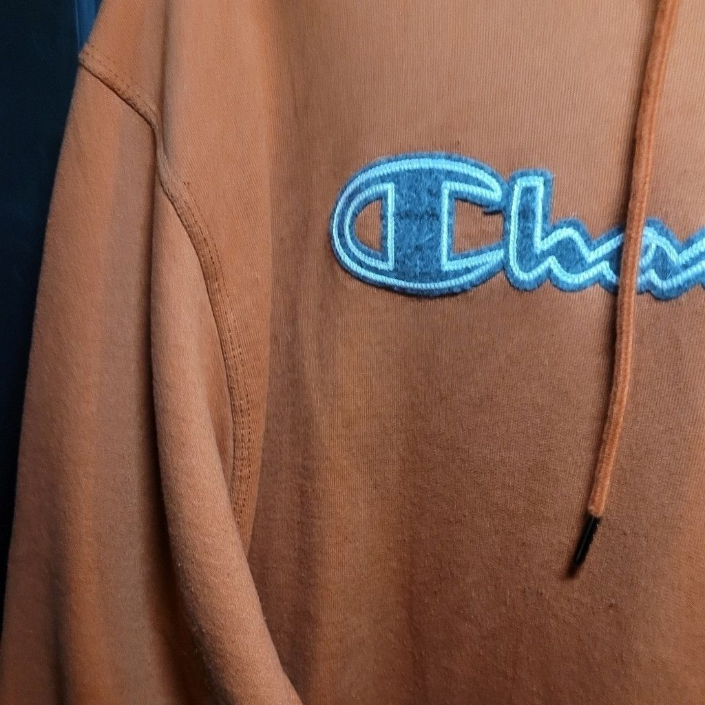 Champion Champion, hoodie sweatshirt, orange/gray, NWOT, Size Large Size US L / EU 52-54 / 3 - 3 Thumbnail