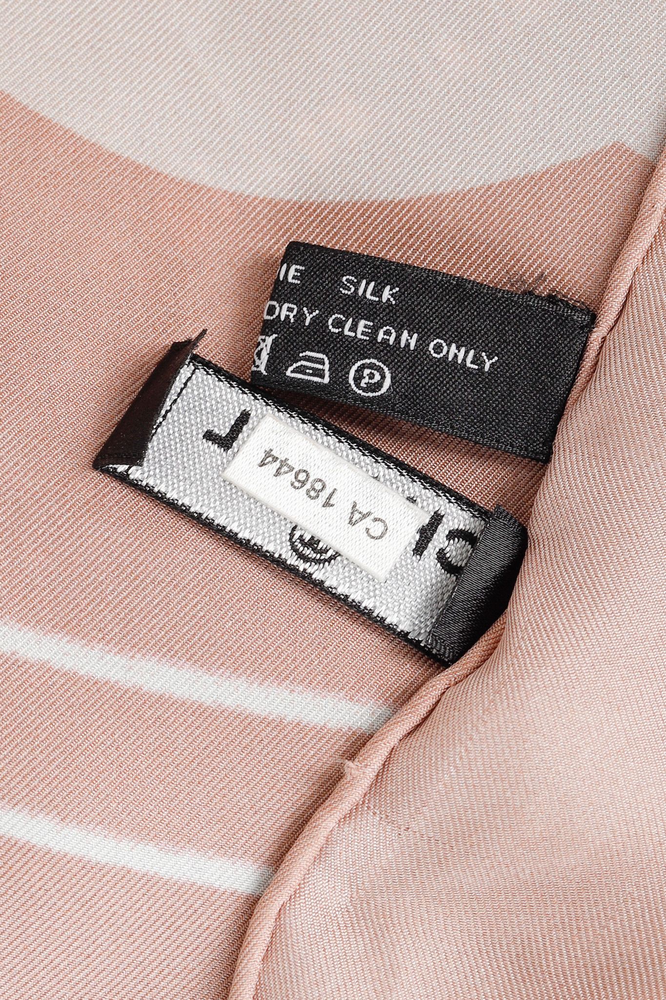 Chanel Chanel Dusty Rose & Black CC Cityscape-Print Silk Scarf Size ONE SIZE - 7 Thumbnail