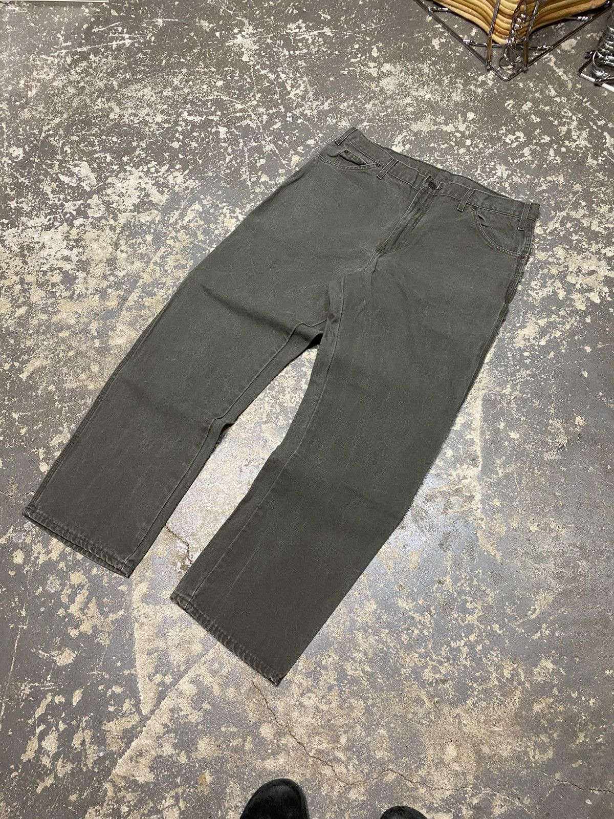 Carhartt × Dickies × Vintage Vintage Dickies Green Faded Carpenter Baggy Fit Pants Size US 36 / EU 52 - 6 Thumbnail