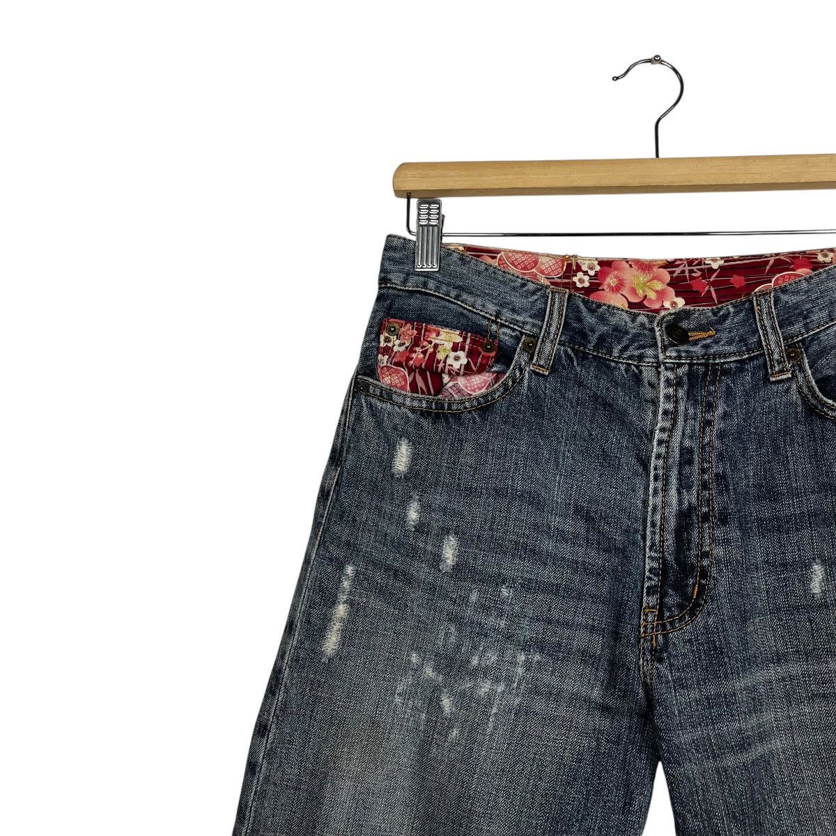Japanese Brand Vintage Japanese Designer Distressed Denim Jeans Size 30" / US 8 / IT 44 - 6 Thumbnail