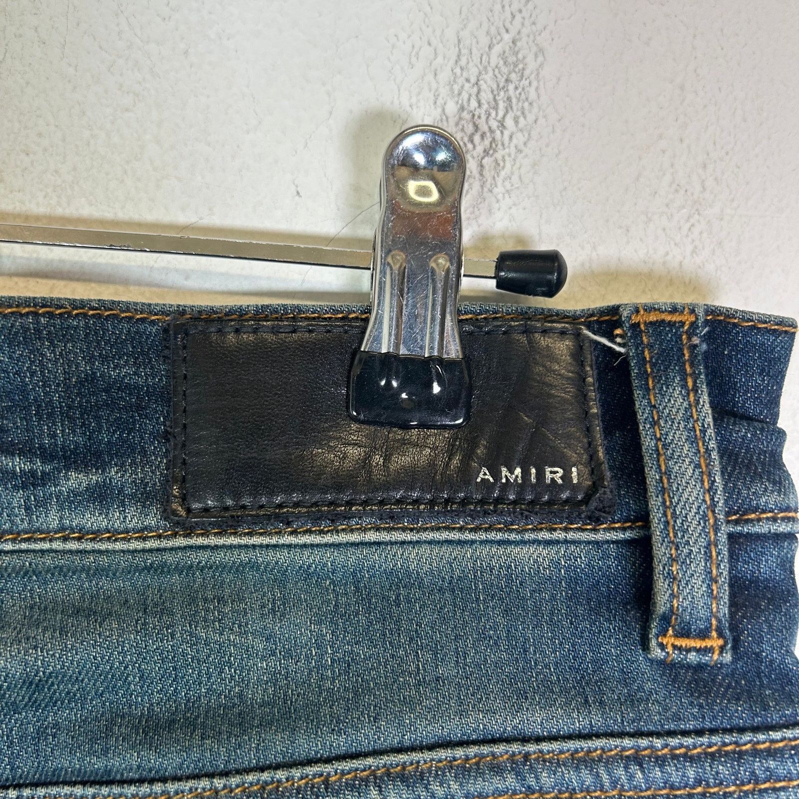 Amiri Amiri Dark Wash Indigo Distressed Jeans Size US 30 / EU 46 - 3 Thumbnail