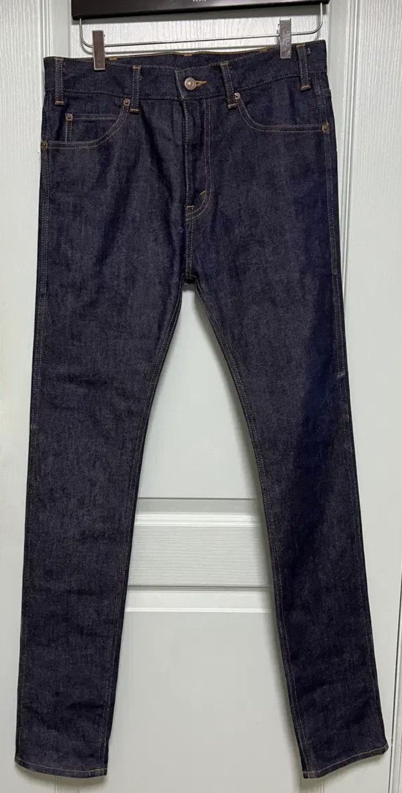 Celine Celine Hedi Slimane Indigo Raw Denim Pants Size US 28 / EU 44 - 2 Thumbnail