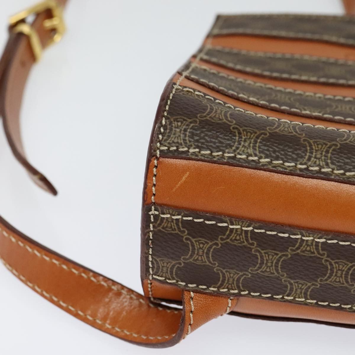 Celine CELINE Macadam Canvas Backpack Pvc Leather Brown Size ONE SIZE - 10 Thumbnail