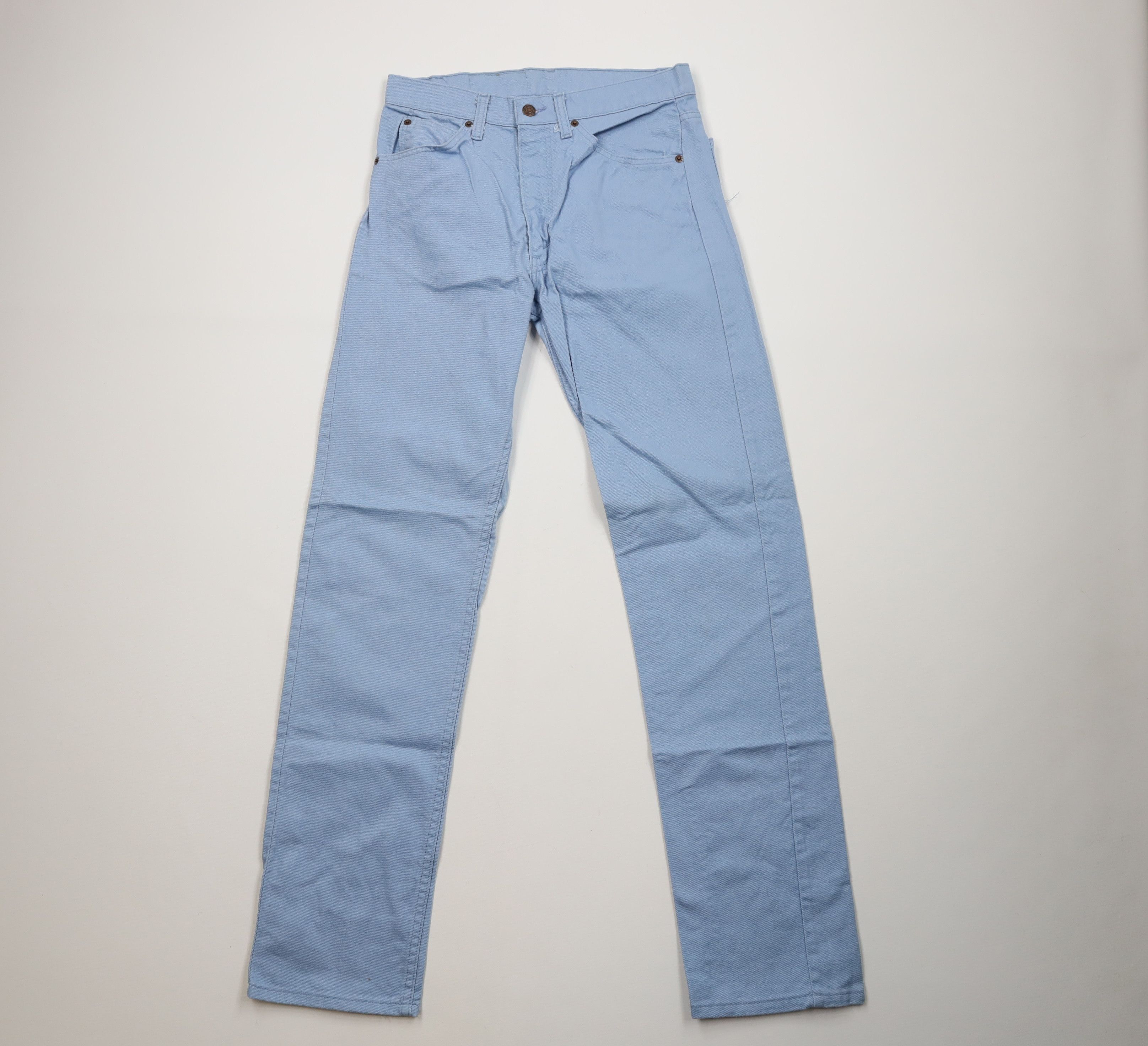 Levi's Vintage 80s Levis 505 Straight Leg Jeans Light Blue USA Size US 30 / EU 46 - 1 Thumbnail