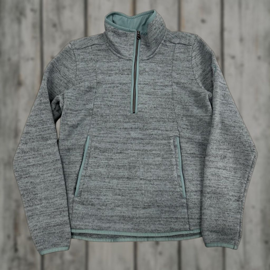 Vintage Kuhl Womens Sweatshirt Pullover 1/4 Zip Green Medium Size M / US 6-8 / IT 42-44 - 1 Thumbnail