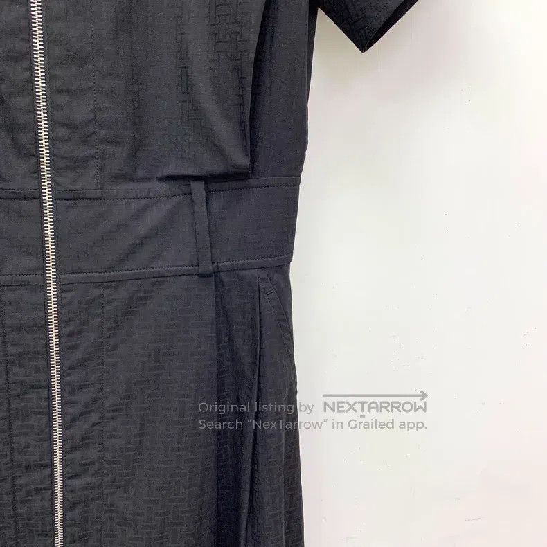 Hermes Hermes Black H pattern all-over print cotton collar zip sh Size XXS / US 00 / IT 34 - 4 Thumbnail